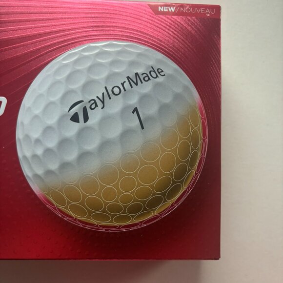 Three NEW TaylorMade Speed Soft White Rubber Core Inomer Shell Golf Balls - 36 B - Picture 8 of 12